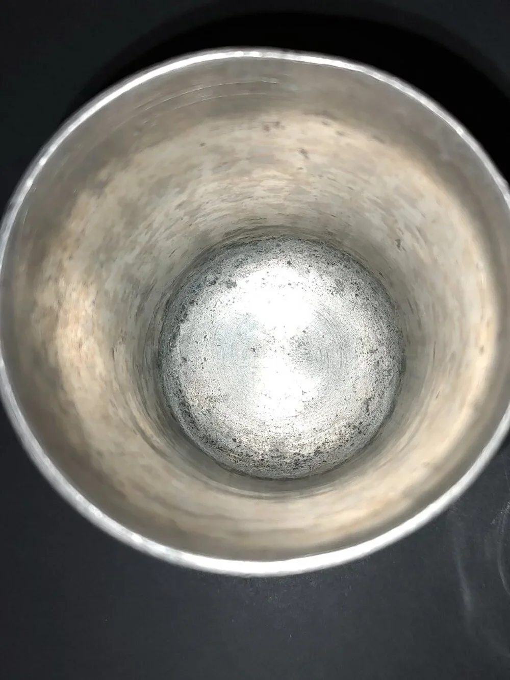LABRAZEL SAN LORENZO PEWTER COLLECTION BRUSH HOLDER CUP GLASS INSERT CUP ITALY